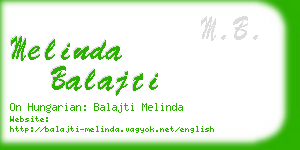 melinda balajti business card